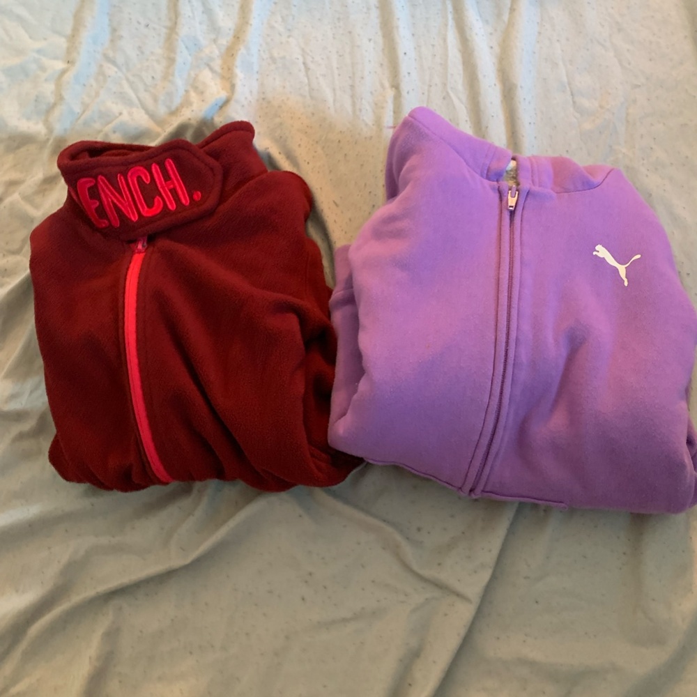 Bundle of Girls Jackets Hoodie Sweatshirt Sizes Large